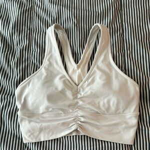 Alo yoga bone color sports bra size L